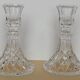 Paire de bougeoirs en cristal