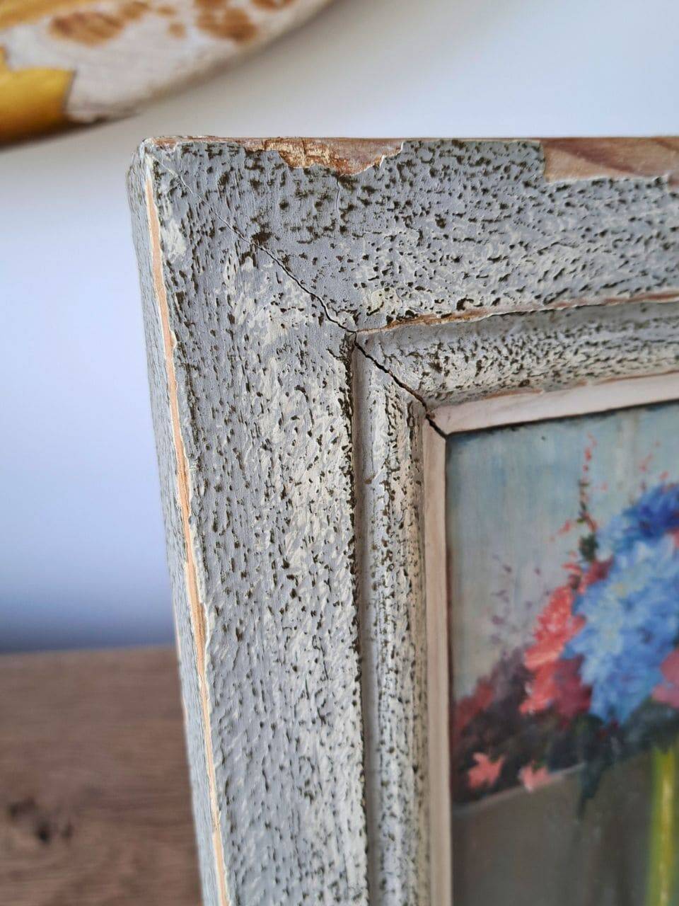 Pair of small antique floral oils by Jean Le Flaouter