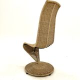Vintage chair "s" by marzio cecchi, italy, 1970