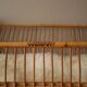 Vintage rattan crib