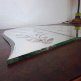 Double Venetian mirror, asymmetrical, beveled