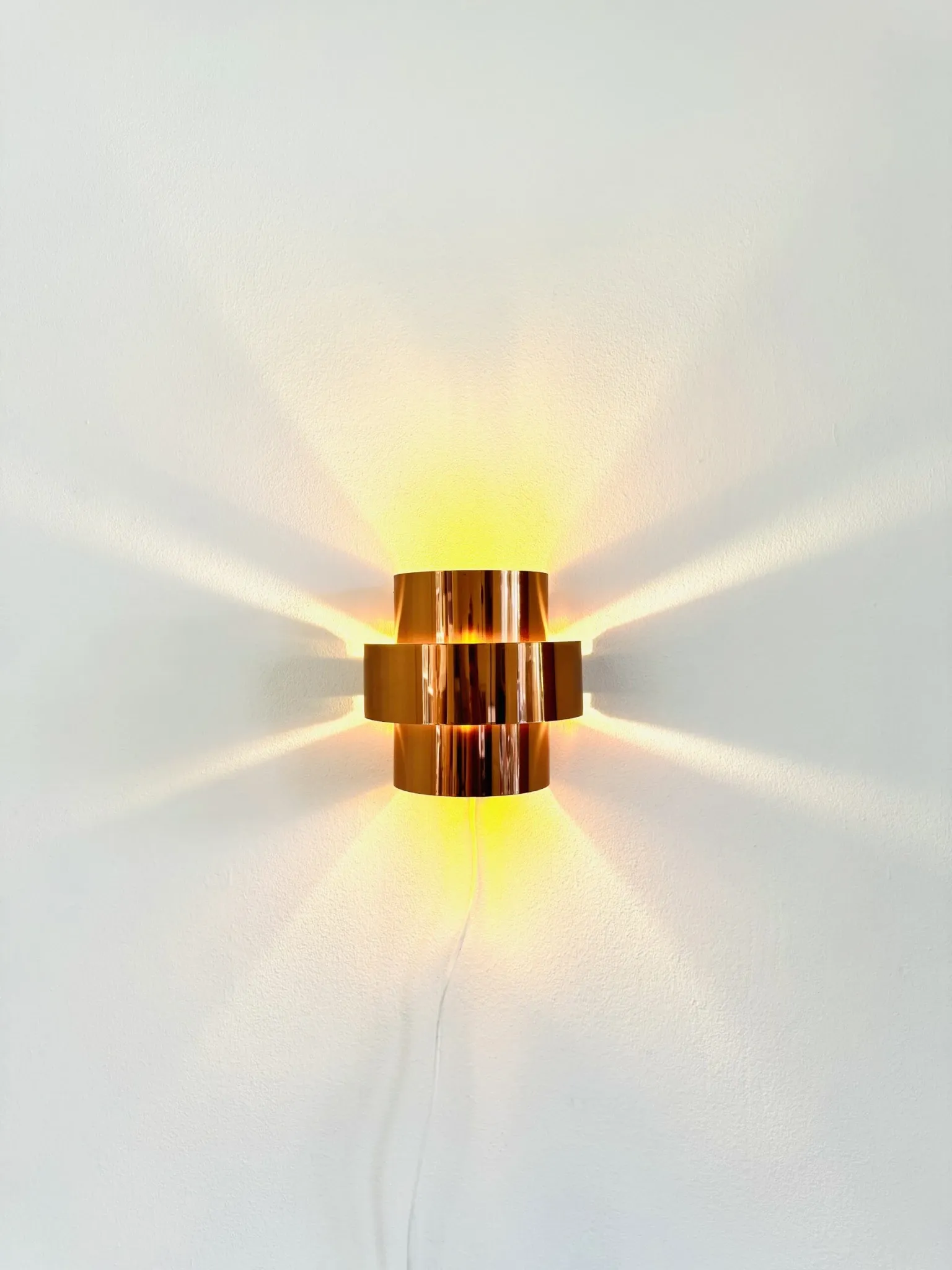 Brass Wall Lamp By Hans-Agne Jakobsson For Markaryd, Sweden, 1960S