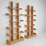1970s oak shelf