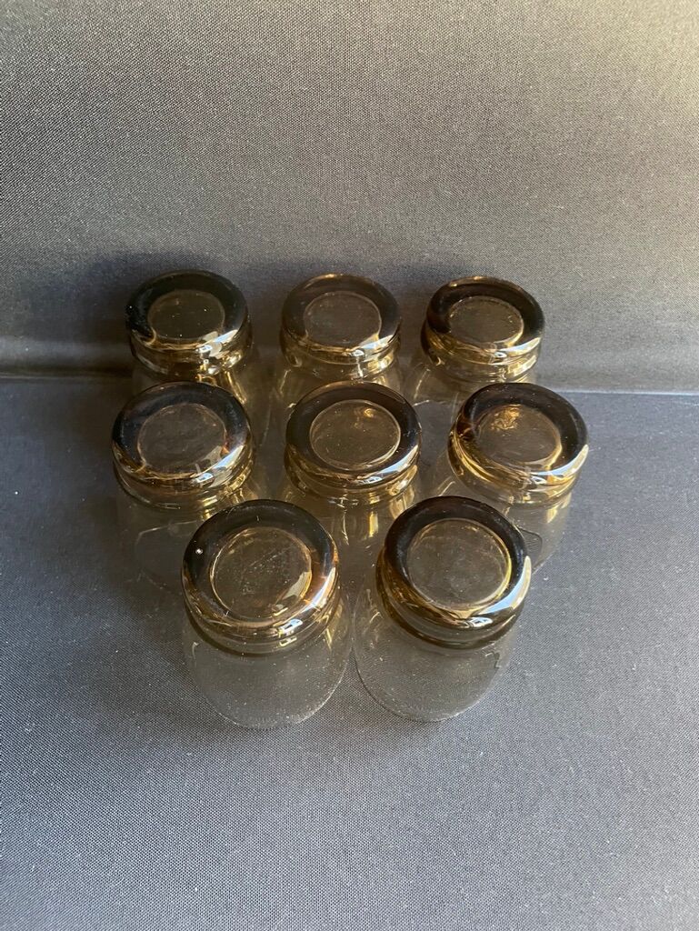 Liquor service smoked glass