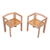 Derk Jan de Vries "Samara" Arm Chairs for Maisa Di Seveso Milano