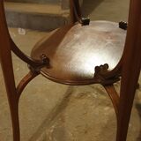 Art Nouveau tea table in solid accajou