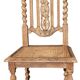 Set of 4 natural wood chairs, Henri II style