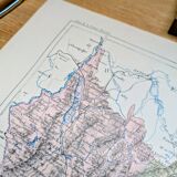 Savoie, map printed in 1883.