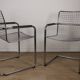 Pair of vintage chrome metal armchairs, 1970
