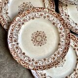 6 Jules Vieillard ironware dessert plates, "Louis XV" service