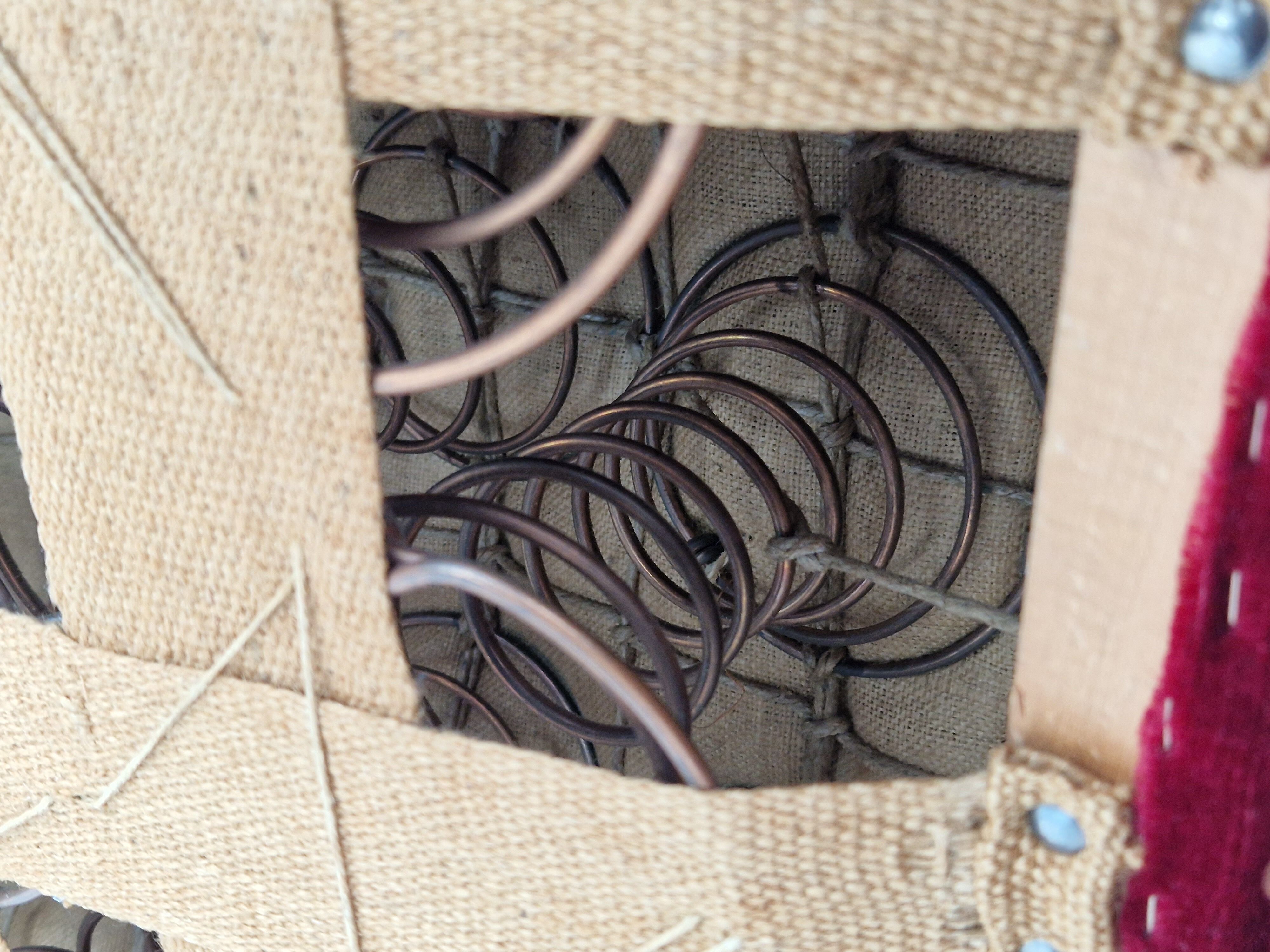 1960s, danish high back vintage armchair in cherry-red velour