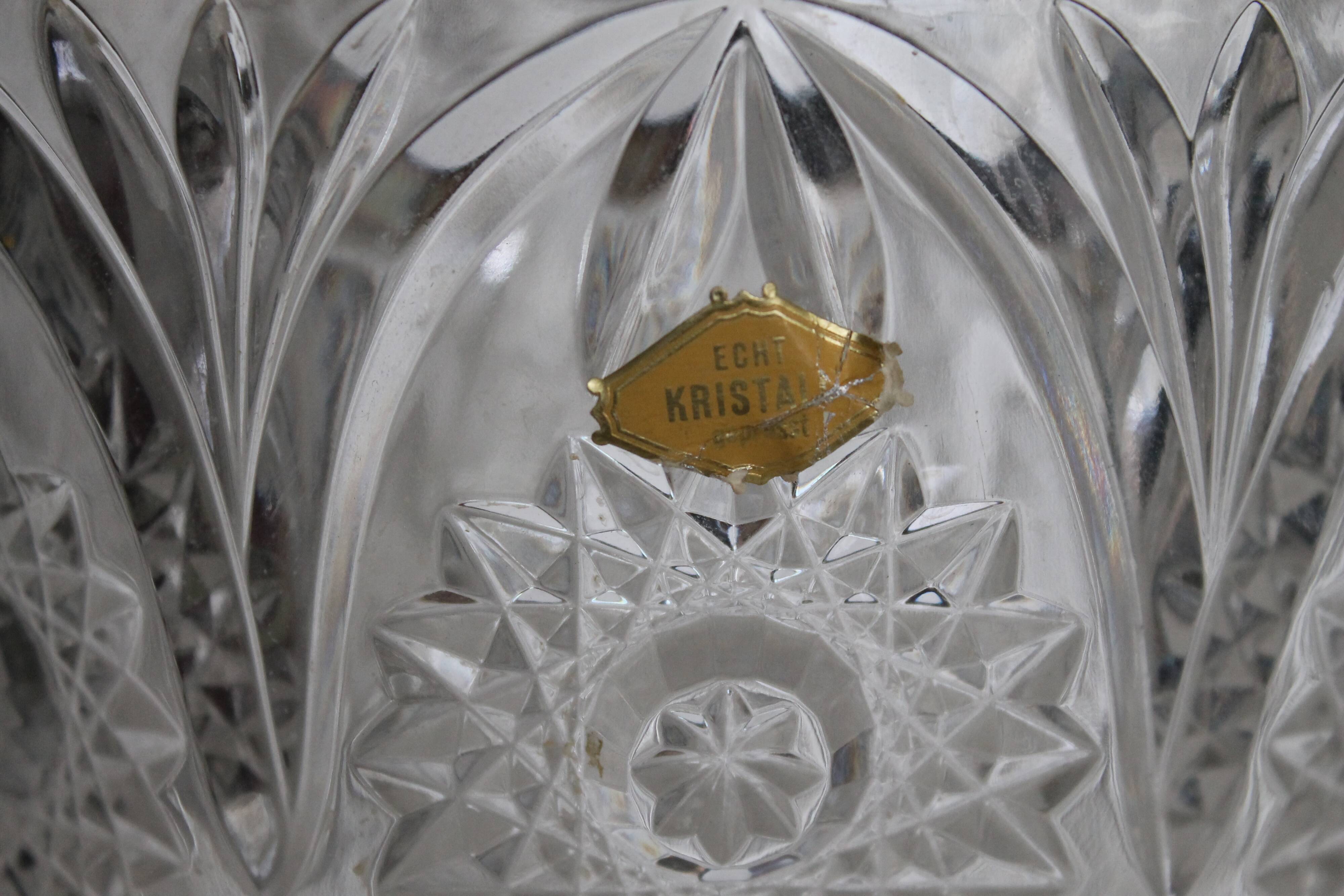 Art Deco crystal style champagne bucket