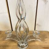 Pair of Vannes crystal candlesticks