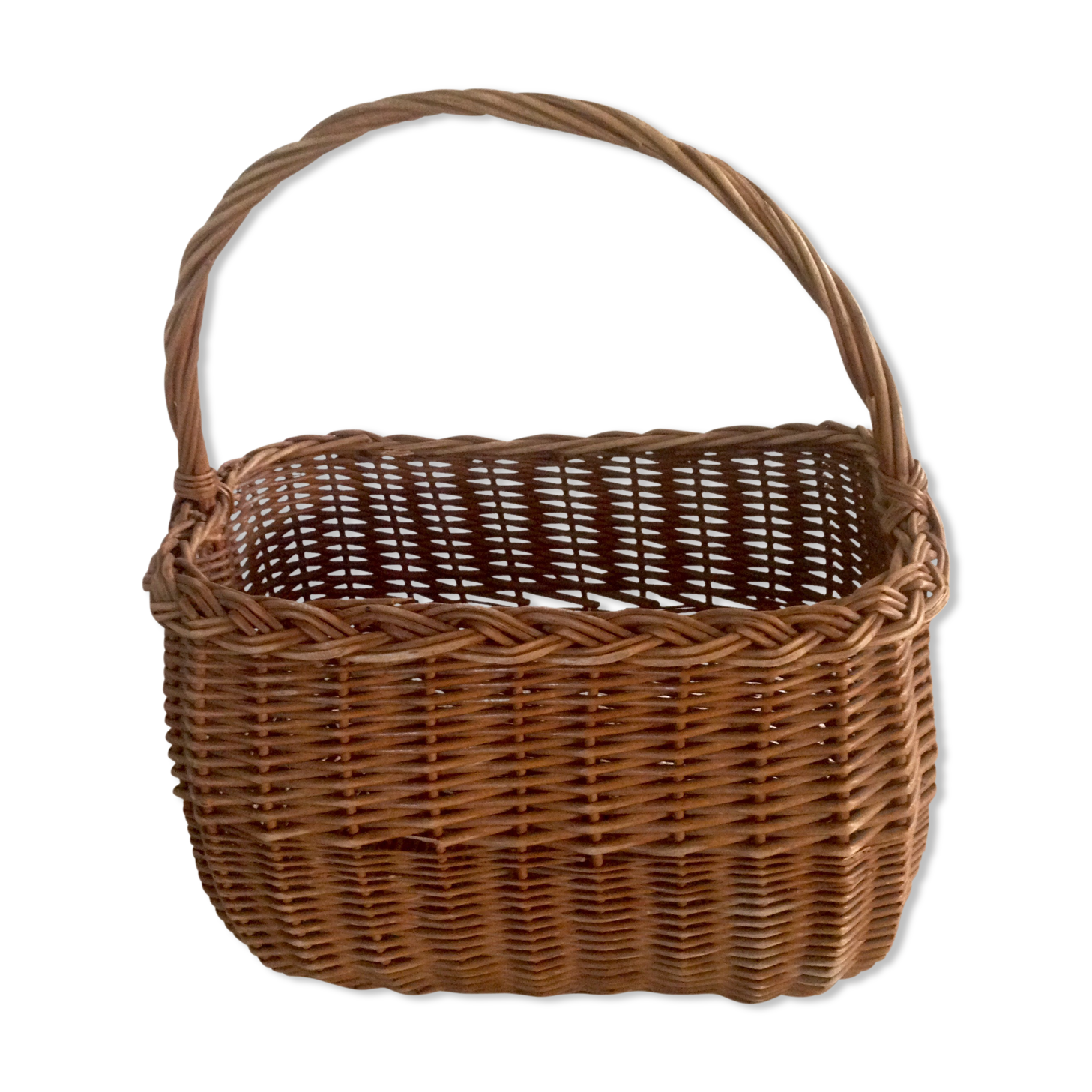 Panier en osier ancien