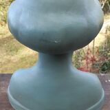 Ceramic bust Sarreguemines France