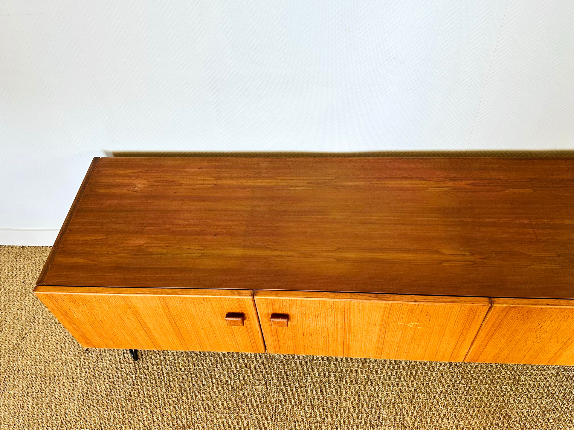 1960s minimalist Scandinavian teak sideboard