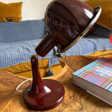 Red Bakelite table lamp, 1960s