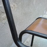 Two vintage school chairs