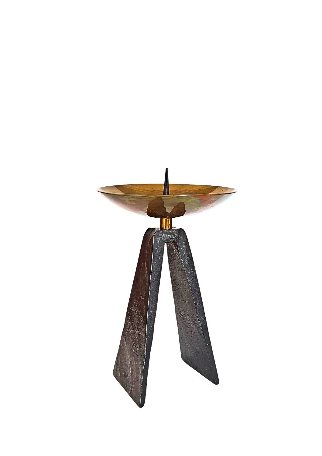 Mid-Century Modern Brutalist Candleholder