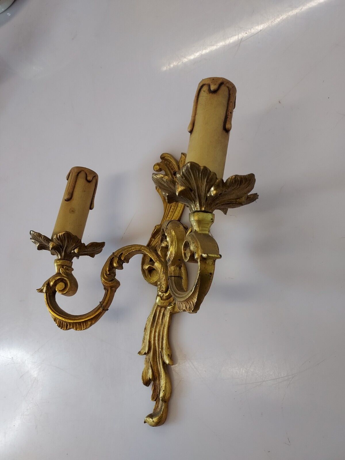 Wall lamp style louis xv in bronze