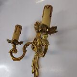 Wall lamp style louis xv in bronze
