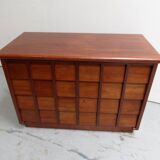 Vintage mahogany filing cabinet with drawers