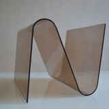 Modernist magazine holder pop space age plexiglas smokes vintage 70 years