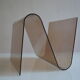 Modernist magazine holder pop space age plexiglas smokes vintage 70 years