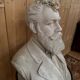 White marble bust of a male portrait – 19th century.