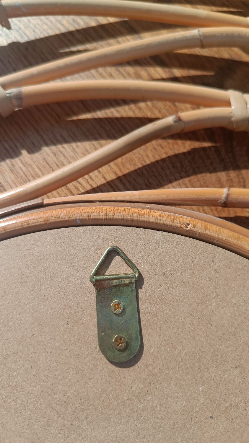 Rattan mirror, bohemian