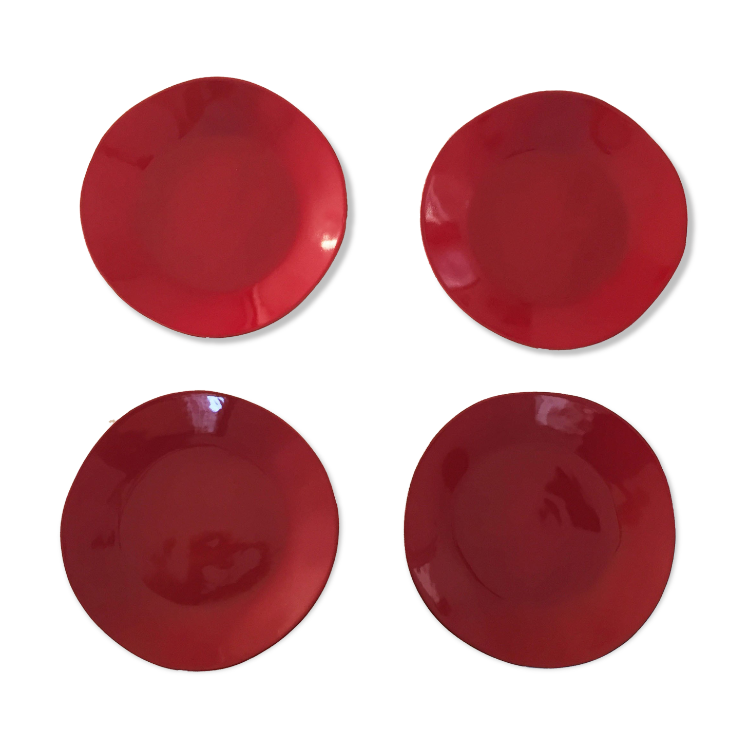 Set of 4 ceramic plates