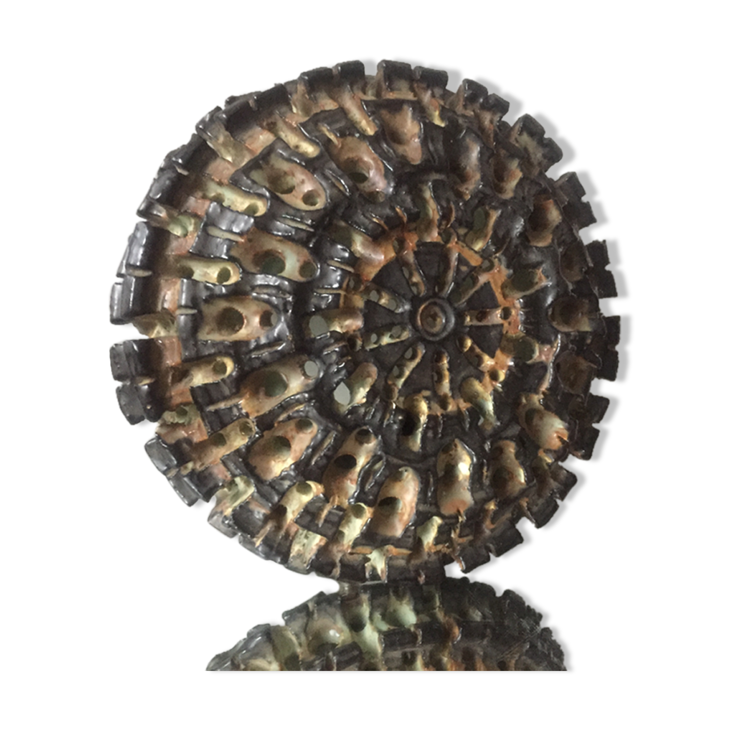 Danish ceramic wall lamp 1960