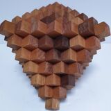 3D design wooden bookends