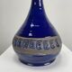 Danish blue ceramic table lamp from the 1950s.