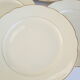 Set of 6 flat plates Villeroy and Boch ivory vintage gilding