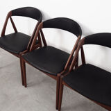 Lot de 4 chaises de Kai Kristiansen 1970