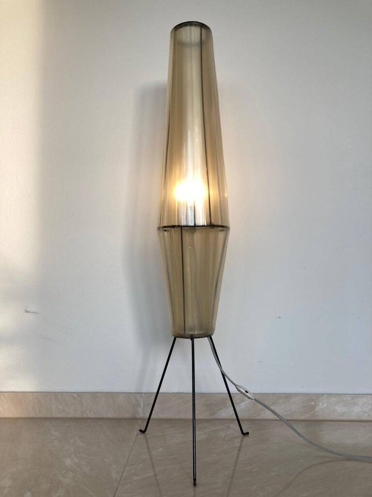 Midcentury Space Age Floor Lamp "Rocket", Czechoslovakia, 1960s