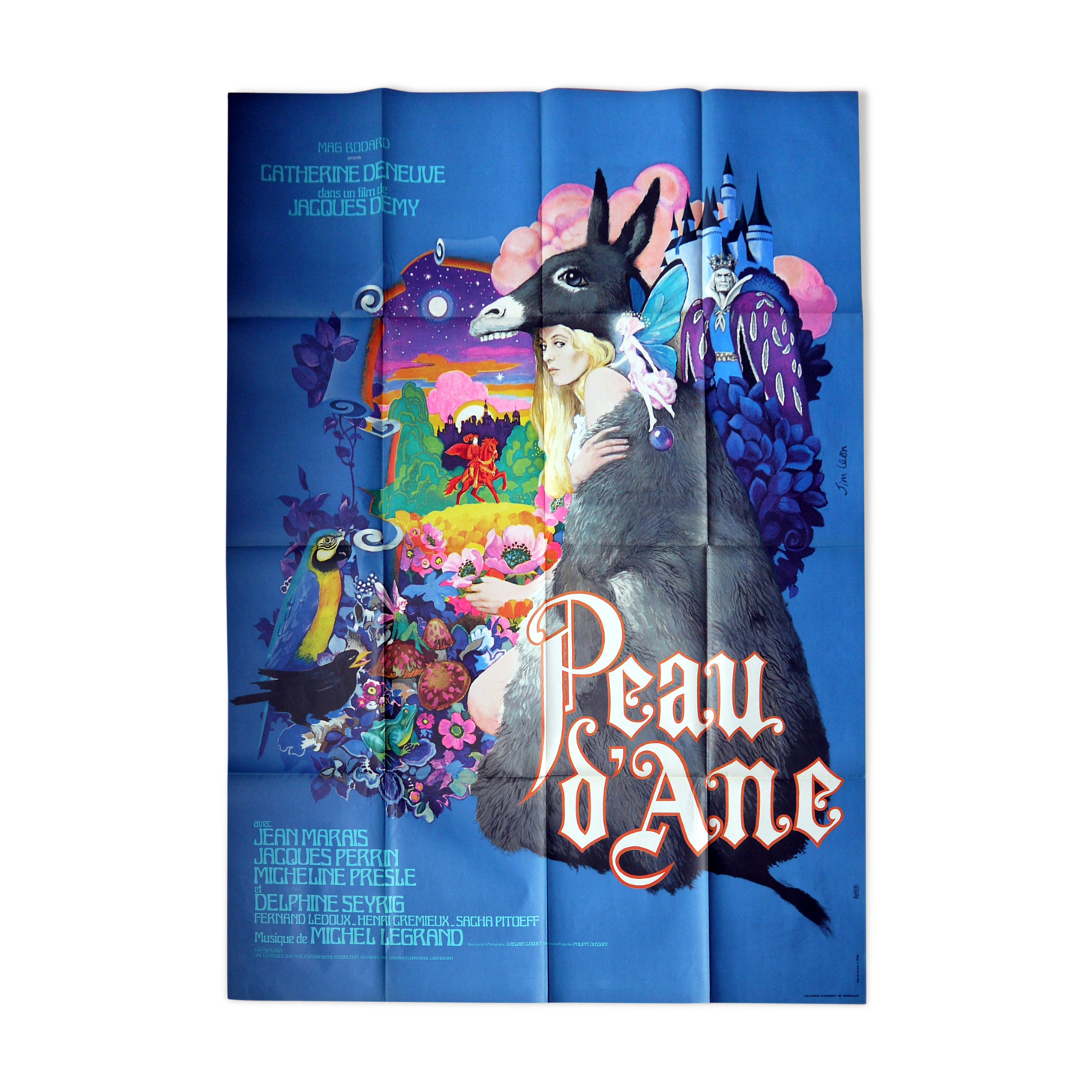 Original movie poster - donkey skin - Catherine Deneuve