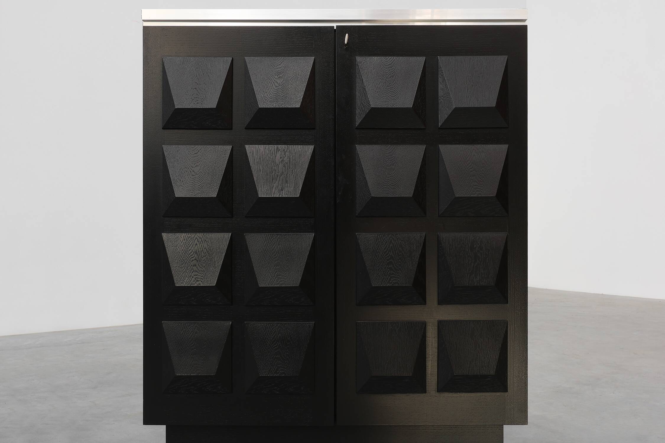 Mid-Century Brutalist Cabinet or Highboard, Belgium ca. 1970