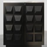 Mid-Century Brutalist Cabinet or Highboard, Belgium ca. 1970