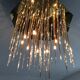 J.T Kalmar chandelier in brass and plexiglass of the 70s