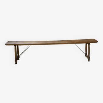 Banc chêne XXL XIXème 280cm