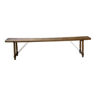 Banc chêne XXL XIXème 280cm