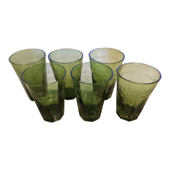 Lot de 6 verres fabrication artisanale