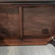 Opium-style coffee table in solid wood (Fancy Wood) – 120 cm
