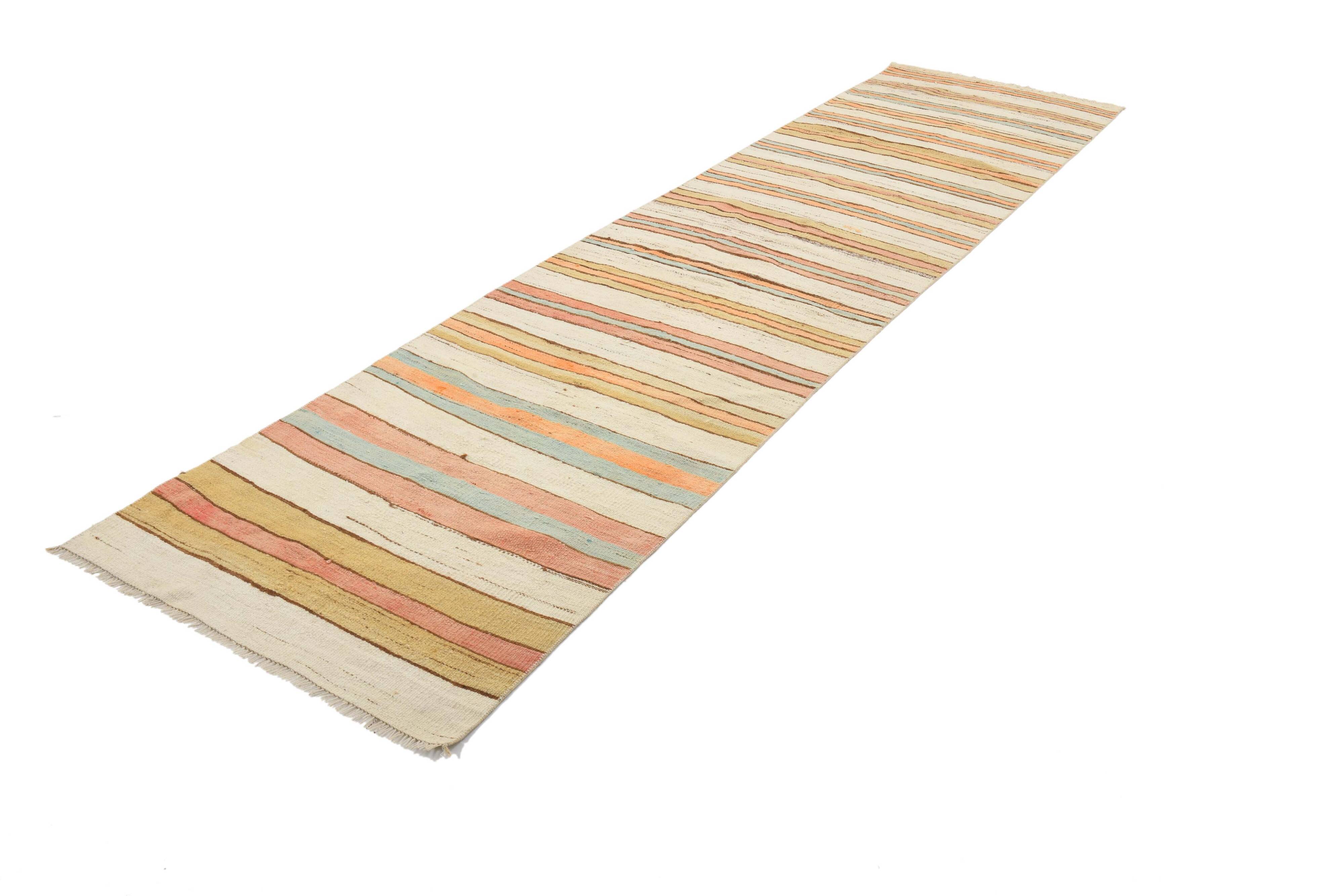 3x11 Rug For Hallway Kilim Runner Rug, 86x340Cm