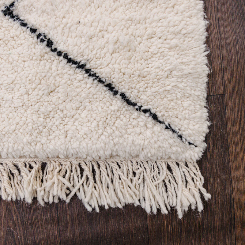 Berber carpet with diamonds classic 150x230