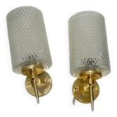 Paire de lampes d'appliques vintage 1960