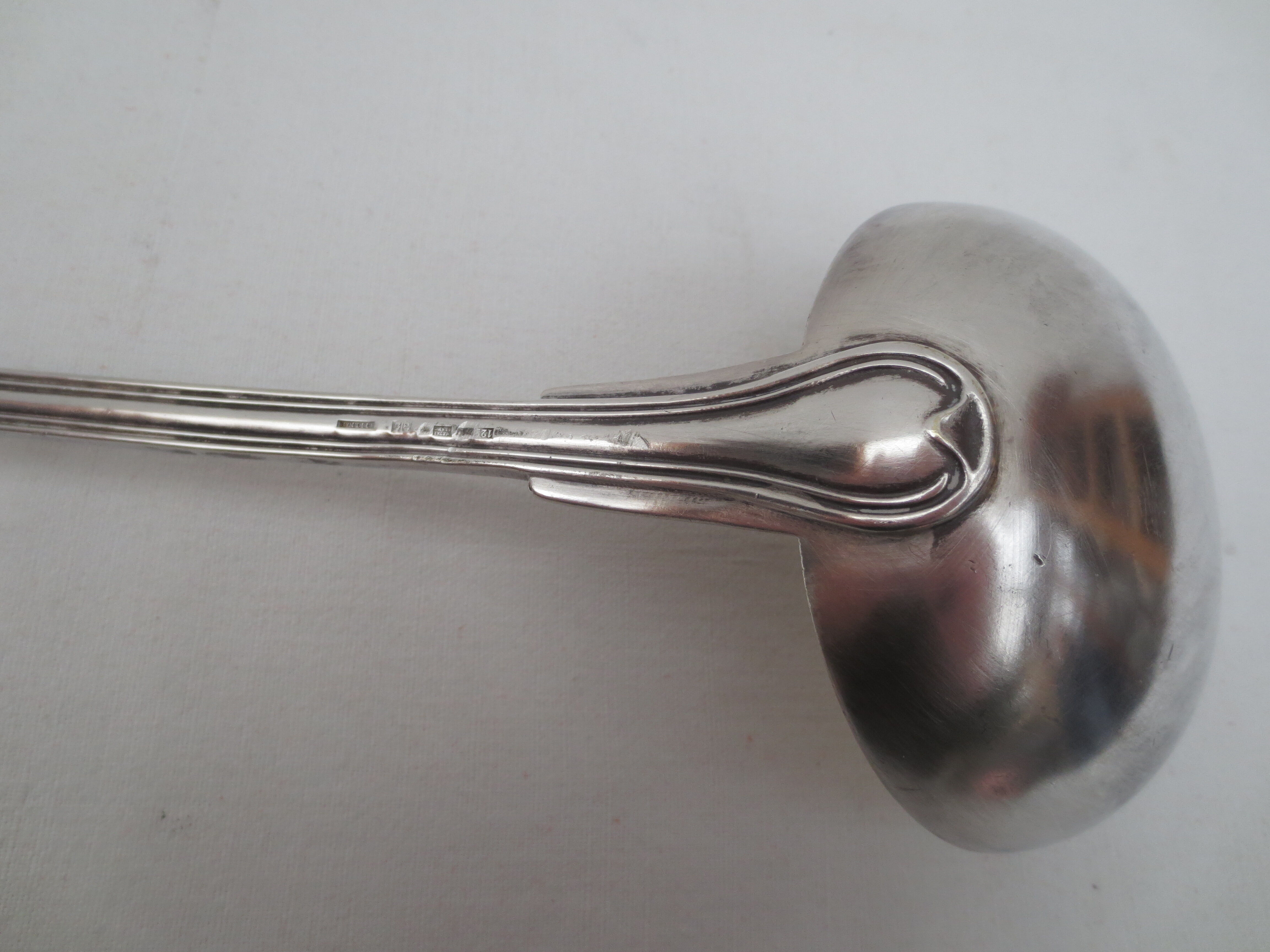 Old silver ladle classic decoration of 33cm