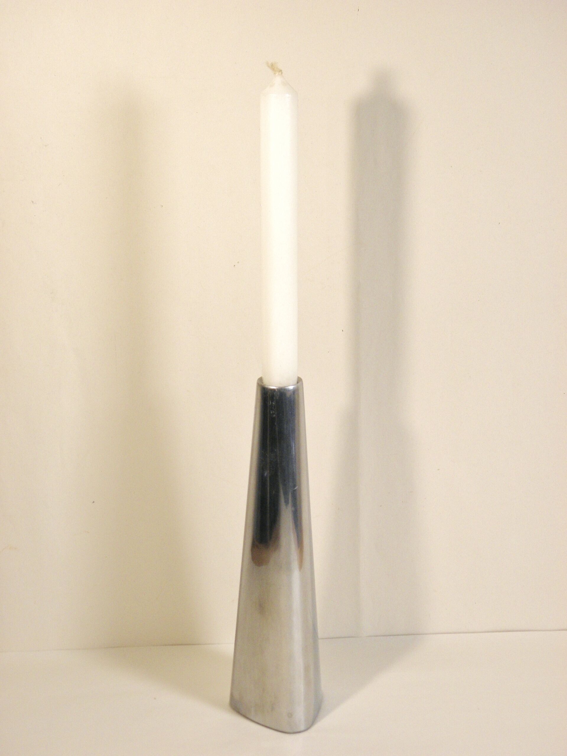 Brushed metal design chandelier